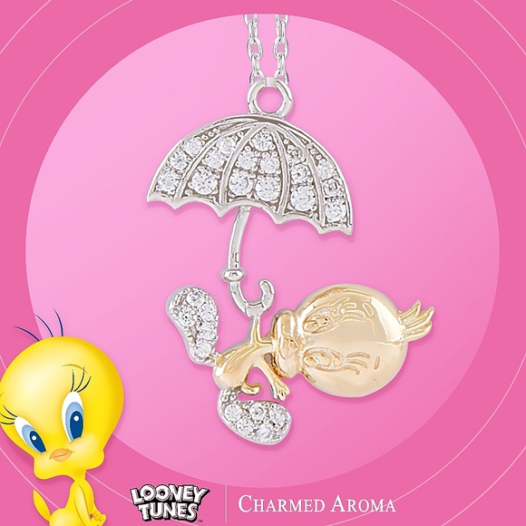 Tweety Bird Umbrella Necklace, Looney Tunes × Charmed Aroma - Picture 1 of 2